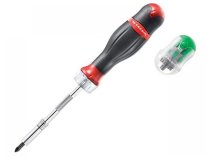 (ACL.1A) -Protwist Ratcheting Bit Holder Screwdriver w/15 Bits