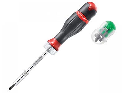 (ACL.1A) -Protwist Ratcheting Bit Holder Screwdriver w/15 Bits