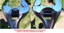(101.6)-Adjustable Wrench-6" (Chrome w/Quick Adjust)(Facom)