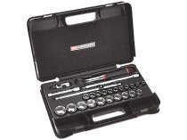 (S.161-4P6) -1/2″ Drive 6pt Metric Set (8-32mm)(w/S.161 ratchet) (Facom)