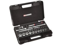 (S.161-4P6) -1/2" Drive 6pt Metric Set (8-32mm)(w/S.161 ratchet) (Facom)