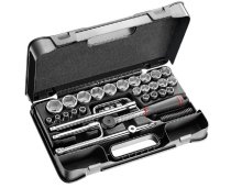 (S.161-5P6) -1/2" Drive 6pt Metric Set (8-34mm)(w/S.161) (Facom)