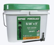 5/16″ x 5″ Lag Screw-Hex Head HCR (250pc) (Dropship)