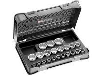 (S.401B) -1/2″ Drive 6pt Socket Set (22pc)(8-32mm) (Facom) (Freight)