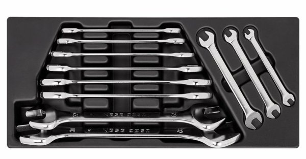 (MOD.44-1) (USAG) - 11pc Metric Open End Wrench Module Set (6-32mm) (2 available at this price)