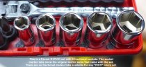 (R1PICO-U) -Ultra Compact 1/4" Drive Fractional Set w/R.180 Flex