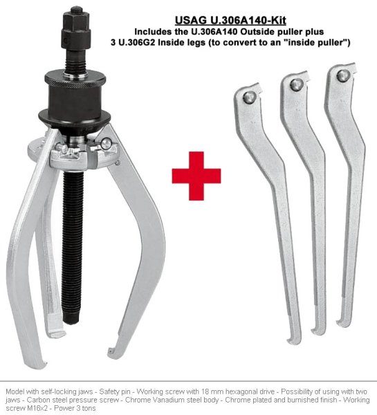(U.306PB) -Inside/Outside Puller Set (USAG) (2 available at this price)