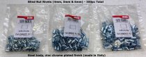 (Rivet-4mm) -Blind Nut Rivets-100pc (for Y.107 and 995C Riveters