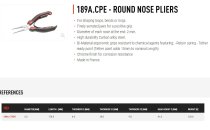 (189A.17CPE) - Round Nose Pliers-6.7"