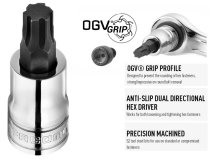 (JTM.5GRP) -3/8" Drive Grip Bit Socket-5mm (hex bolt removal)