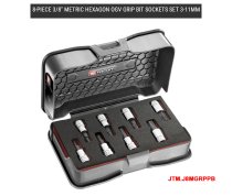 (JTM.6GRP) -3/8" Drive Grip Bit Socket-6mm (hex bolt removal)