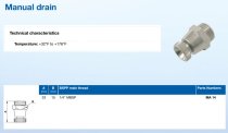 Mechanical Drain Valve (1/4" NPT Male)
