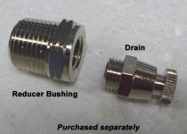 Reducer Bushing-1/2>3/8 (Nickel plated brass)