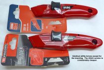 (844.D)-Safety Utility Knife w/Auto Retractable Blade)(USAG)