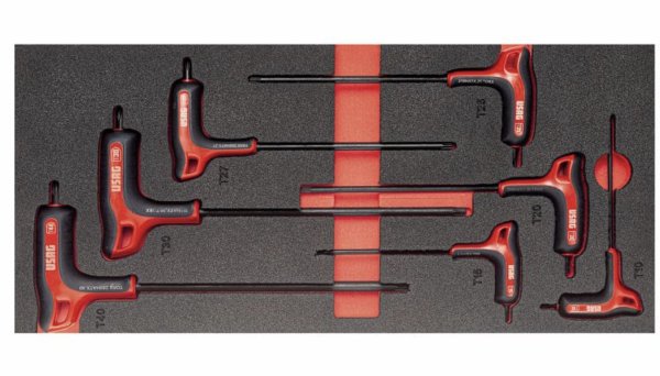 (MODM.89TXA)-7pc Soft Grip P-handle Torx Key Set (T10>T40) (USAG) (1 available at this price)