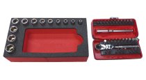 (MODM.R180J31spec)-Compact 1/4" Drive Bit & Metric Socket Set (USAG)