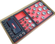 (MODM.RJSU)-1/4, 3/8 & 1/2 Mixed Drive Fractional Sockets (USAG) (limited supply)
