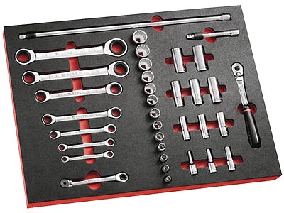 (PM.MODJL2U) - Foam Module Tray for 3/8" Drive Fractional Tool sets (Freight)
