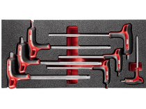 (MODM.84TZSA)-7pc Soft Grip P-handle Hex Key Set (3-10mm)(Facom)