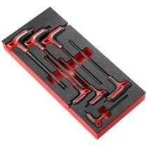 (MODM.84TZSA)-7pc Soft Grip P-handle Hex Key Set (3-10mm)(Facom)