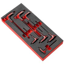 (MODM.89TXA)-7pc Soft Grip P-handle Torx Key Set (T10>T40) (Facom)