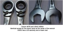 (467B.17)-Ratcheting Combination Wrench w/Ring Stop-17mm (USAG)
