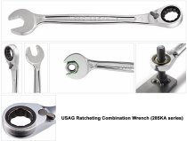 (467B.24)-Ratcheting Combination Wrench w/Ring Stop-24mm (USAG)