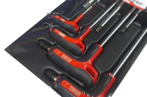 (MOD.84HG)-7pc H Duty P-Handle Hex Key Set (3>10mm)(USAG)