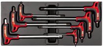 (MOD.84HGTS)-7pc HD P-Handle Ball Tip Hex Key Set (3-10mm)(USAG)