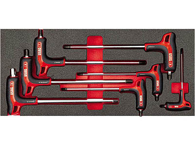 (MODM.84HG)-7pc HD P-Handle Hex Key Set (3>10mm)(USAG)