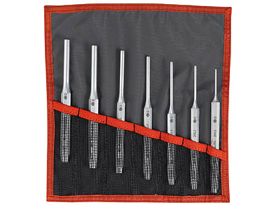 (248.JT7) - Drift Punch Set (1-piece steel)(7pc w/storage roll)