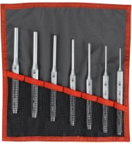 (248.JT7) - Drift Punch Set (1-piece steel)(7pc w/storage roll)
