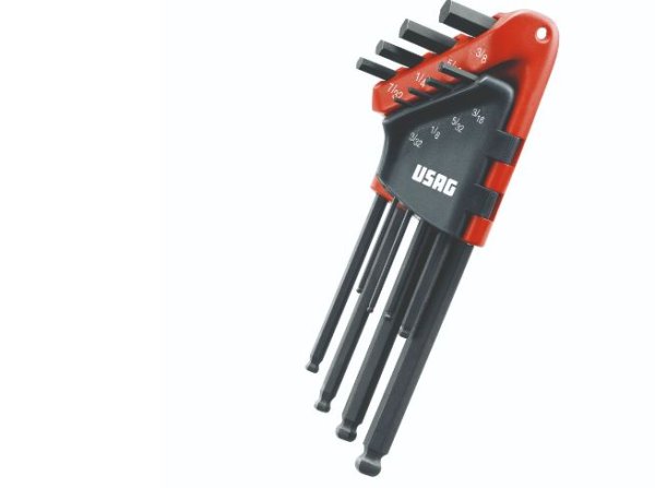 (83SH.JP8AU)-8pc Long Fractional Hex Key Set (w/ball tip)(USAG)