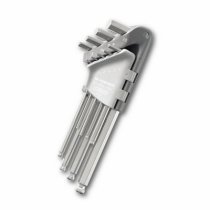 (83SHST.JP9A)-9pc Long Stainless Metric Hex Key Set (w/ball tip)