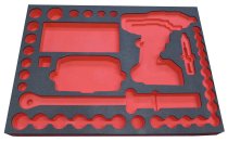 (PM.ROUE-blem) - Foam Module Tray for Wheel Change Tools (Freight)