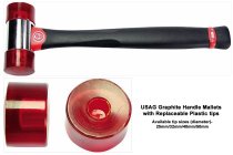 (208C.32BB)(376F)-Graphite Handle Plastic Tip Mallet-32mm (USAG)