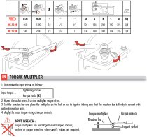 (MC.130B) - Torque Multiplier-1300nm (1/2 input, 3/4" output)