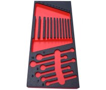 (PM.MOD440-1A) - Foam Module Tray for Metric Combination Wrenches (sizes 6-24mm) (Laser etched)