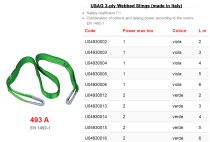(493A-3T/3M) -2-Ply Webbed Eye-to-Eye Sling-3m (3 ton)(USAG)
