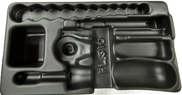 (PL.S10-blem)-Replacement Tray for 1/4" drive sets (details)(small crack in side of tray-see pic) (1 available)