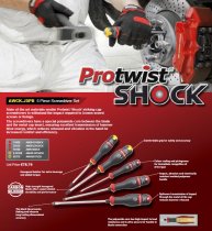 (ATWCK.J6) -Screwdriver Set-6pc (Protwist Shock Impact) (USAG) (1 left)