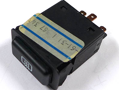 (61311380351)-Rear Window Defrost Switch-E28 (-8/81), E30 (-8/86