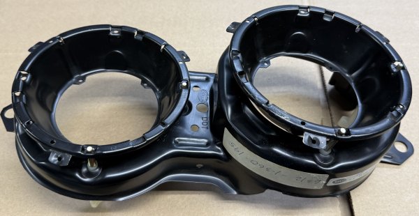 (63121360195)-Headlight Bucket (Left)-530i/528i (75-81) (Hella/OEM) (1 available)