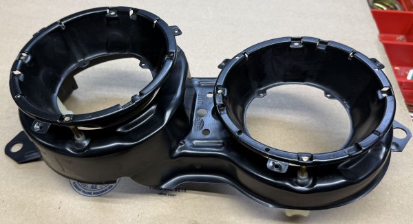 (63121360196)-Headlight Bucket (Right)-530i/528i (75-81) (Hella/OEM) (1 available)
