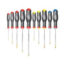 (ATW.J10)-Screwdriver Set-10pc (Slotted/Philips/Pozidriv)(Facom)