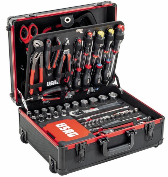 (002 TMA)-181pc Maintenance Tool Set (Metric) w/Tool Trolley (USAG) (Freight)