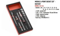 (MODM.J161-36) -3/8" Drive Metric Tool Module Set (8-22mm)(w/J.1