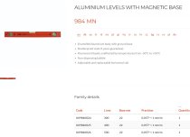 (309BM.50)-Magnetic Level-500mm (accuracy 1mm per meter)(USAG)