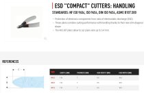 (405.E) -Antistatic Bullet Nose Diagonal Cutters (Axial Cut)