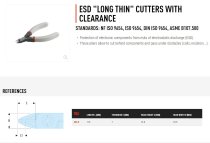 (426.E) -Antistatic Long Thin Cutters w/Back Clearance